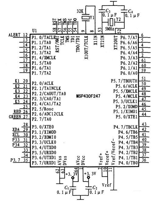 �߾������ֲ��·�����TMP275��������MSP430F247��Эͬ���